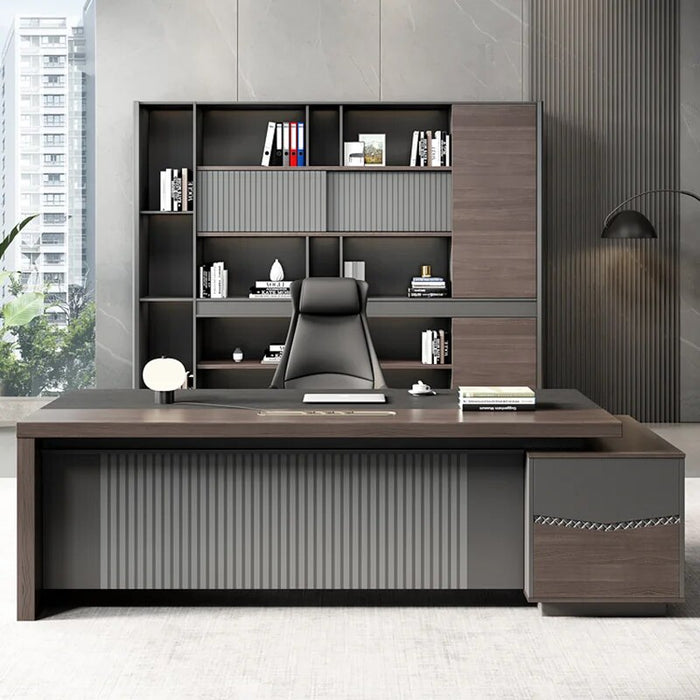 Reception Wooden Office Desks Keyboard Reception Storage Multifunctional Office Desks Writing Study Scrivania Angolare Furniture