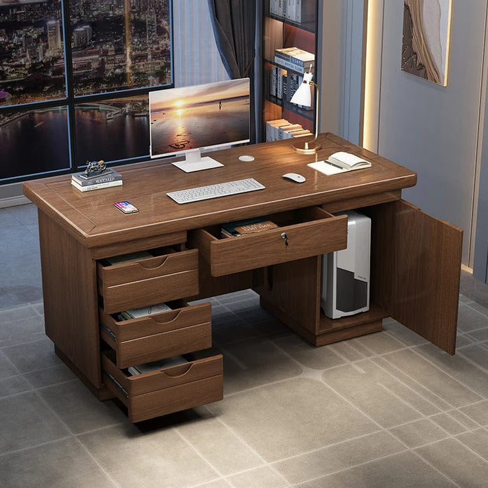 Modern Living Room Reception Office Desk Storage Corner Wood School Computer Desks Study Long Mesa Escritorio Office Furniture
