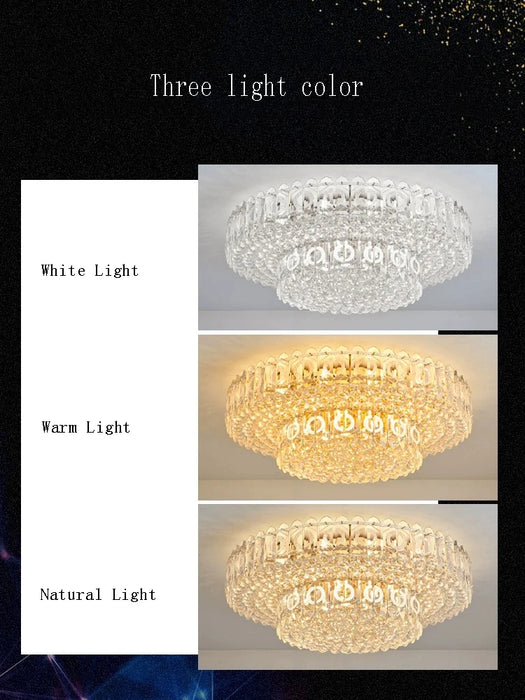 Luxury Crystal Ceiling Chandelier 2023 Modern Led Lampara De Techo Nordic Cristal Lamp Gold Ceiling Lights Home Decor Lustre