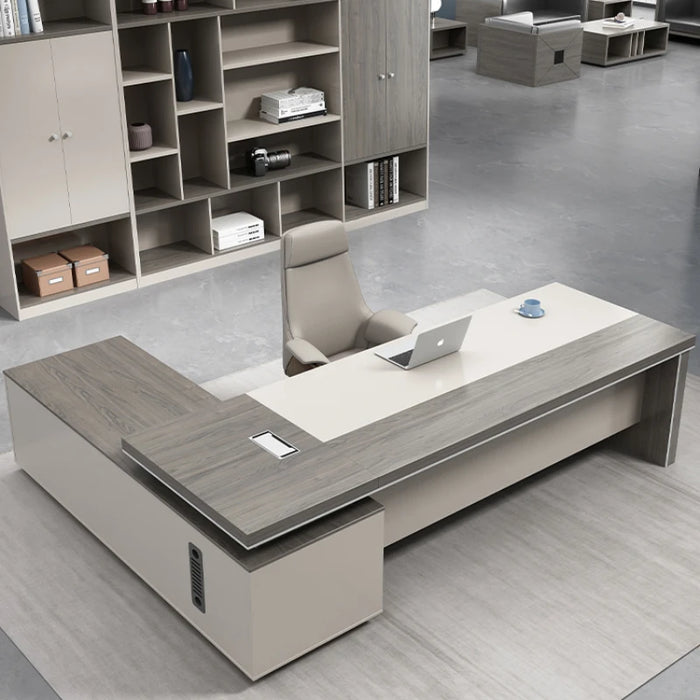 Wide Laptop Office Desks Large Modern Executive Stand Computer Desks White Drawers Escritorios De Oficina Office Furniture