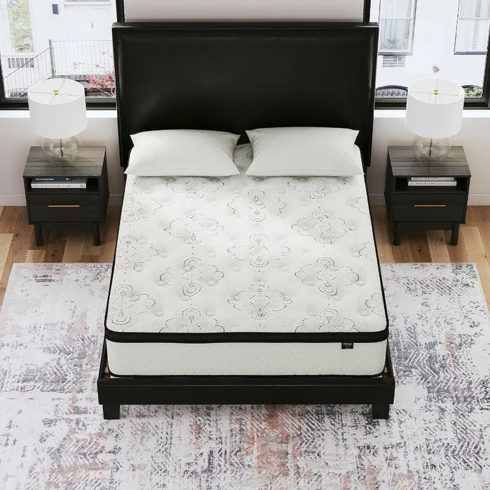 Design by Ashley Queen Size Chime 12 Inch Medium Firm Hybrid Mattress with Cooling Gel Memory Foam