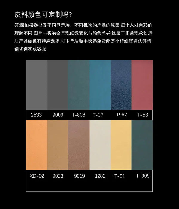 TuyaSimple Sofa Top Layer Cattle Drop Pattern Leather Modern Living Room Furniture Reception Italian Two-color Leather Sofa