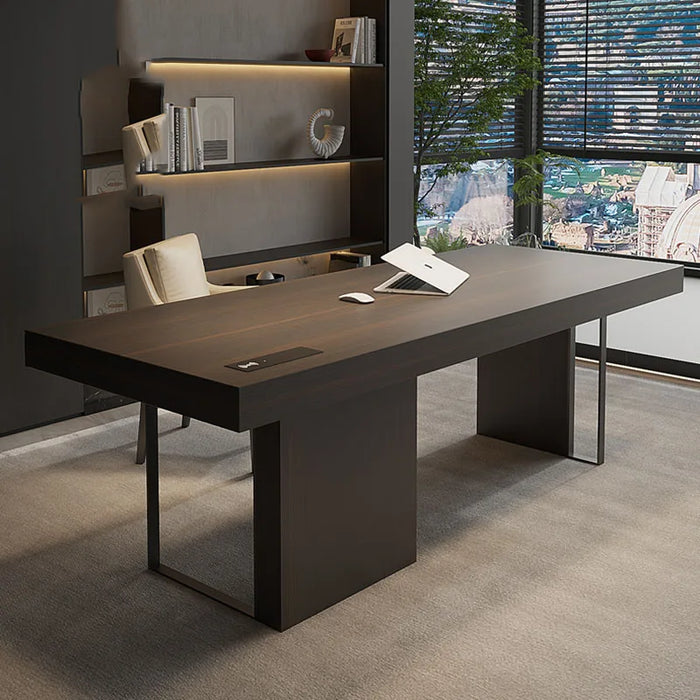 Solid Wood Italian Office Desk Luxury Supplies Study Standing Computer Desks Long Executive Mesa De Computador Modern Furniture