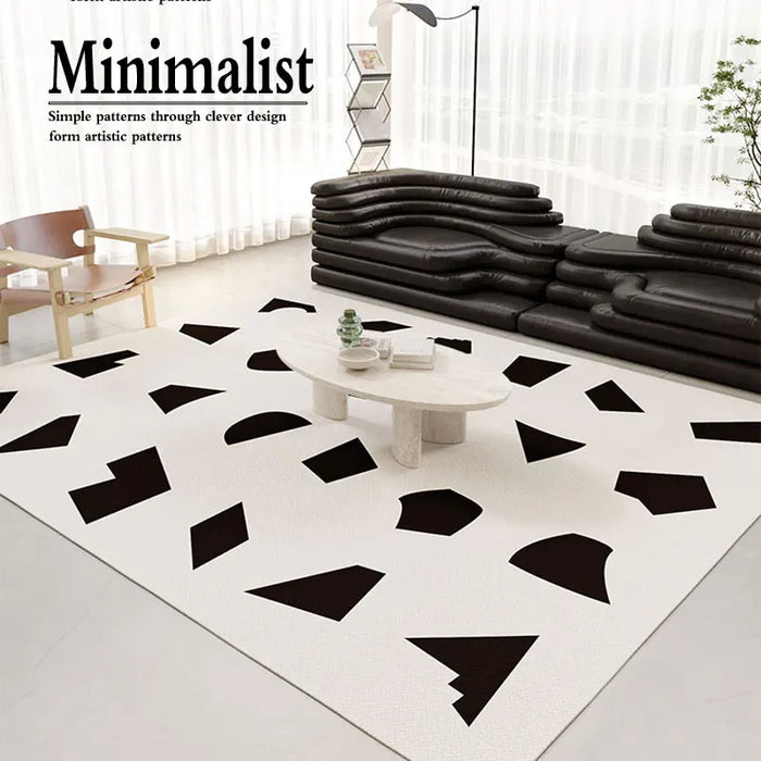 Modern Light Luxury Bedroom Decor Carpet Minimalist Large Area Thicken Carpets for Living Room Home Washable Non-slip Lounge Rug