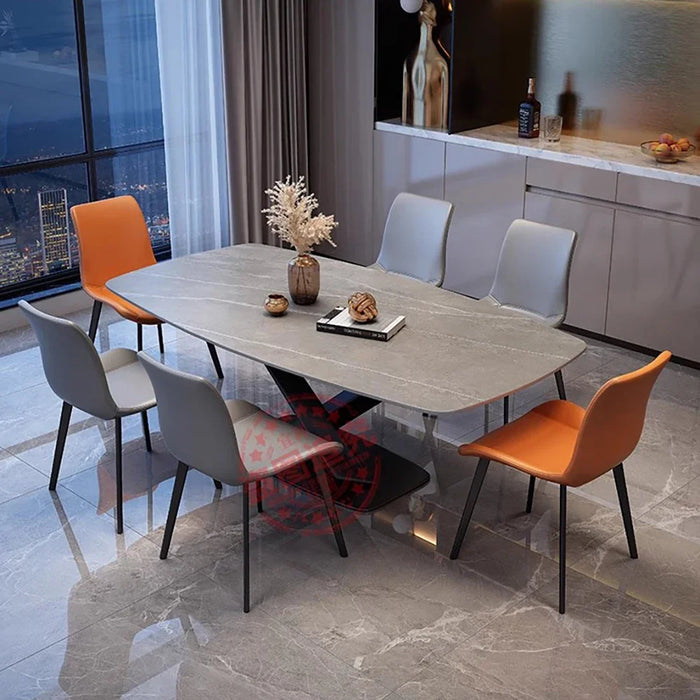 Black Waterproof Dining Table Outdoor Restaurant Entryway Dining Table Hotel Lobby Luxury Muebles De Cocina Auxiliary Furniture