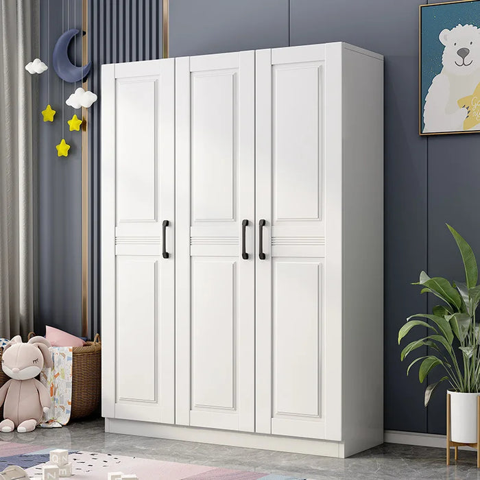 Luxury Design Closet Storage White European Hotel Minimalist Storage Wooden Wardrobe Indoor Szafa Na Ubrania Furniture Bedroom