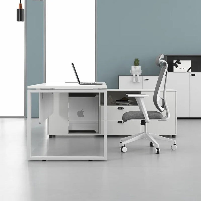 Modern Writing Office Desks Floor Executive Multifunctiona Meeting Office Desks Workstation White Scrivania Angolare Furnitures