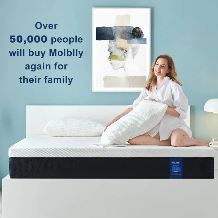 Modern family Twin/Full/Queen/King size bed mattress 8 inch 10 inch 12 inch 14 inch gel memory foam mattress, comfortable thick