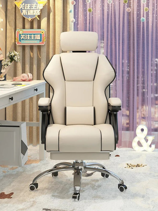 Aoliviya Official New Computer Chair Home Comfortable Sitting Office Seating Girls' Dormitory Backrest Chair Anchor Lifting