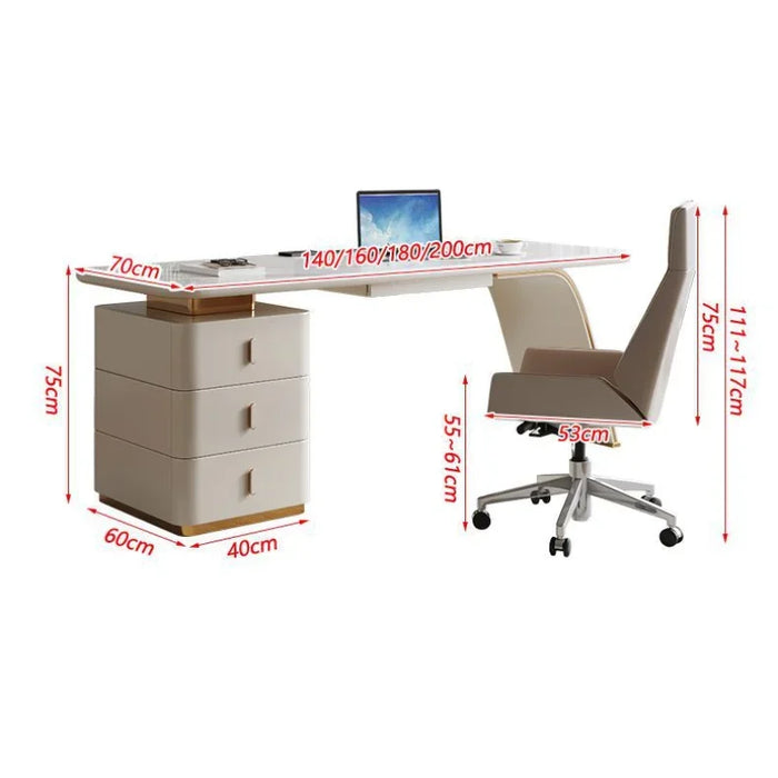 Slate Modern Office Desk Simplicity Italian Minimalism Computer Bedroom Study Office Desk Bureau Meuble Working Equipment QF50OD