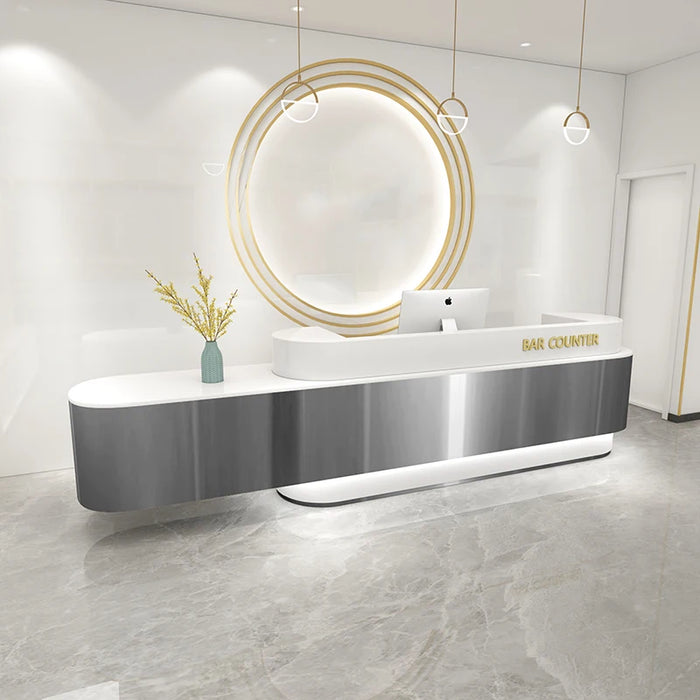 Salon Clothing Cash Bar Counter Retail Shop Hair Salon Reception Desk Executive Office Theke Rezeption Commercial Furniture