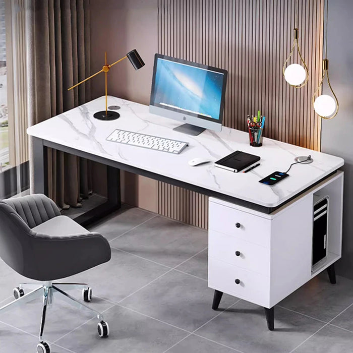 Shelf Standing Monitor Office Desk Storage Corner Secretary Writing Computer Desks Executive Study Mesa Escritorio Furniture