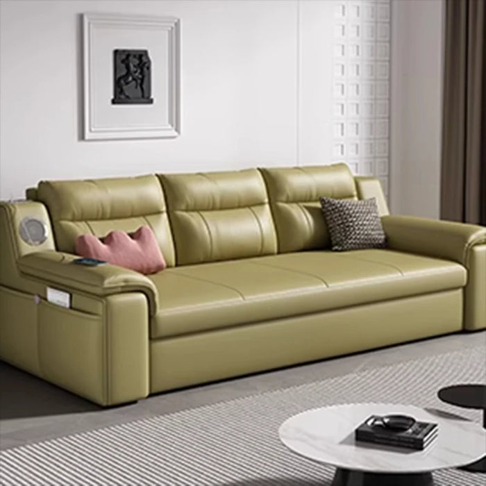 Folding Modern Fancy Sofa Simple High Back Floor Leather Lazzy Sofa Recliner Foldable European Salon Meuble Apartment Furniture