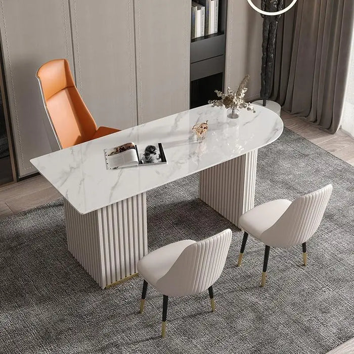 Italian Rectangle Modern Dining Table Nordic White Kitchen Relax Dining Table Restaurant Mobile Mesas De Comedor Home Furnitures