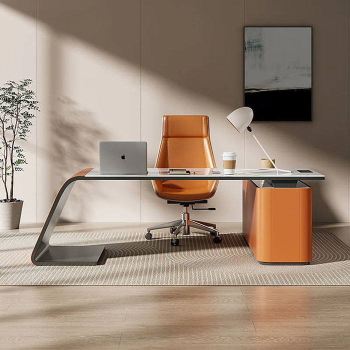 Vanity Office Desk Storage Conference Desktop Solid Wood Writing Desk Computer Meeting Scrivania Ufficio Lavoro Home Furniture