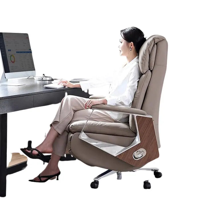 Luxury Living Room Office Chair Leather Computer Rolling Modern Office Chair Massage Gaming Silla De Oficina Bedroom Furniture