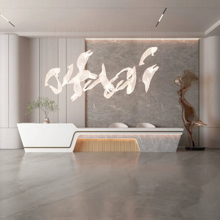 Premium Podium Reception Desk Hotel Executive Office Beauty Reception Desk Luxury Mostrador Recepcion Commercial Furniture