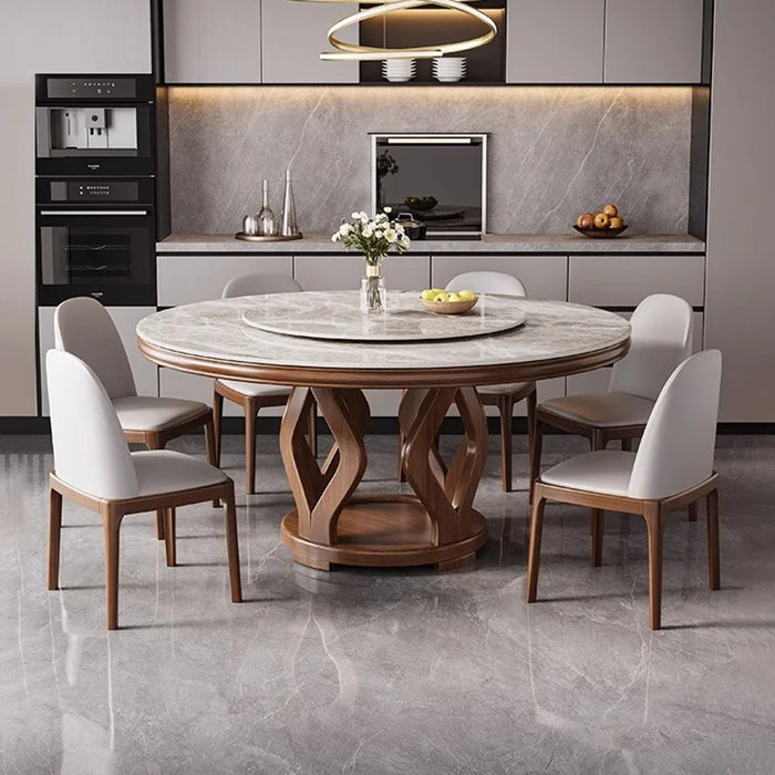 Mobile Round Dining Tables Living Room Garden Hall Luxury Salon Nordic Dining Table Set Center Side Mesa Plegable Home Furniture