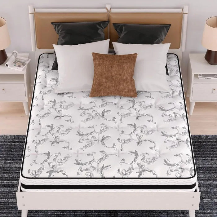 Design by Ashley Queen Size Chime 12 Inch Medium Firm Hybrid Mattress with Cooling Gel Memory Foam
