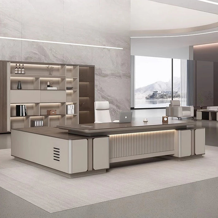 Luxury Executive Office Desk Drawers Writing Workbench Modern Office Desk Reception Scrivania Con Cassetti Home Furniture