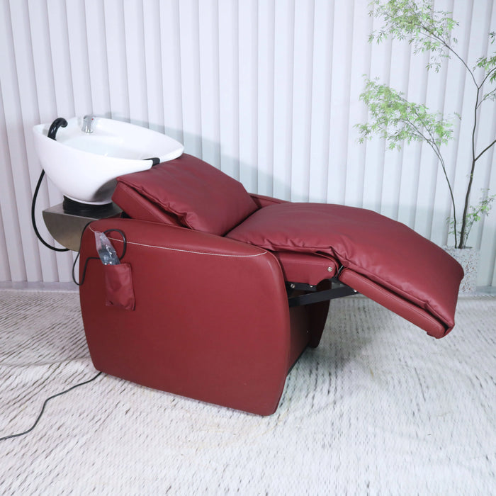 Hairdressing Hair Salon Mobile Wash Shampoo Chair with electric lifted  massage for beauty salon and hair salon
