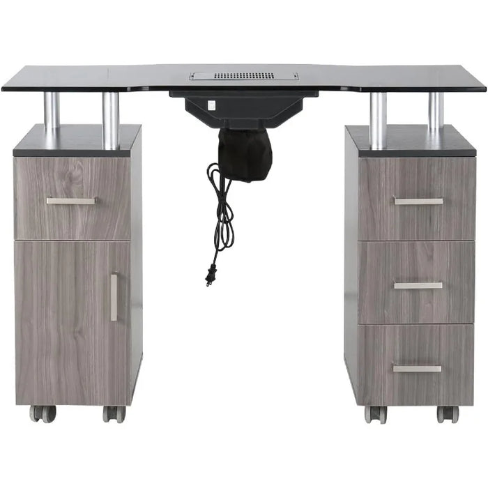 Manicure Table GLASS GLOW II Salon Nail Table Salon Furniture & Equipment