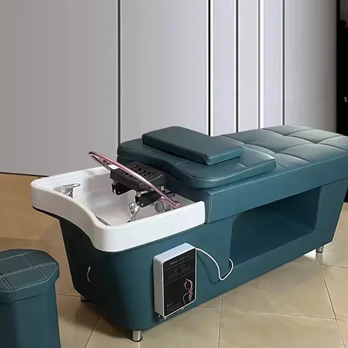 Hair Washing Massage Bed Beauty Professional Shaving Shampoo Chair Cosmetic Simple Muebles Para Spa Barber Shop Furniture CY50XT