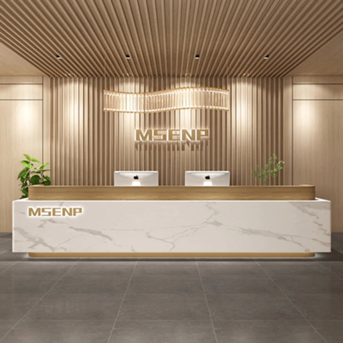 Shop Cashier Reception Counter Desk Modern Beauty Salon Cash Bar Counter Retail Shop Spa Mostrador Oficina Office Furniture