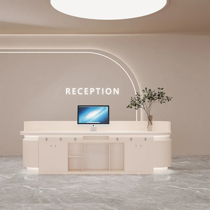 Study Reception Desk Wooden Front Table Cash Register Service Desk Gaming Church Tocador Mueble Maquillaje Office Furniture