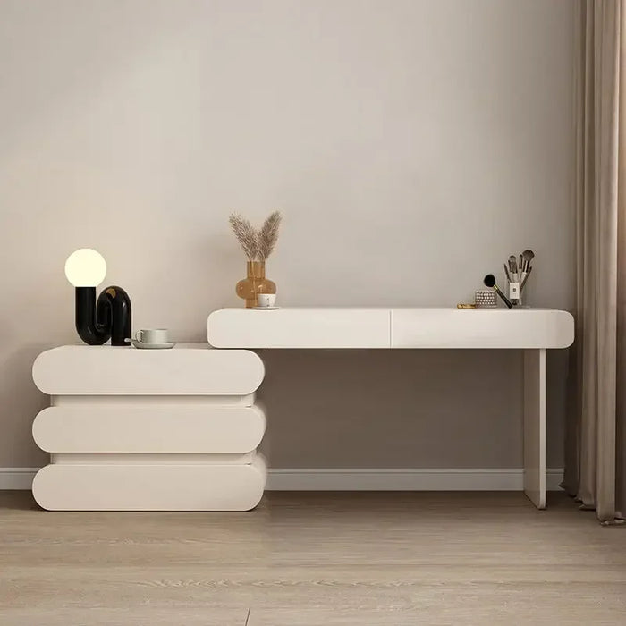Light Dressing Table White Nightstand Bedroom Small Vanity Cover Cabinet Reception Meubles De Chambre Garden Furniture Sets