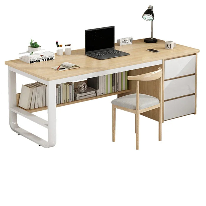 Drawers Bedroom Office Desk Study Standing Writing Storage Computer Desks Standing Supplies Mesa De Computador Modern Furniture