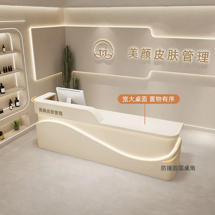Cashier Service Reception Desks Counter Executive Futuristic Checkout Reception Desks Bar Bureau Meuble Beauty Salon Furniture