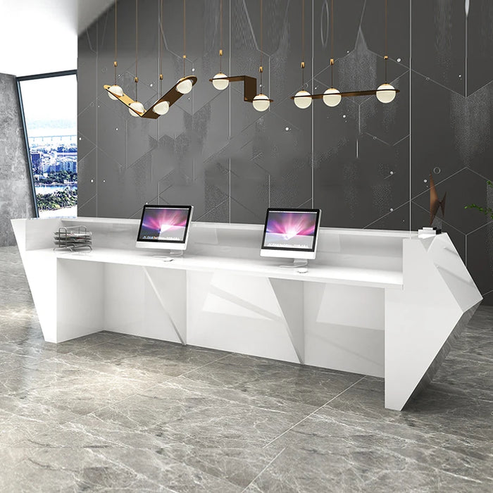 Luxury Store Reception Desk Information Hotel Front Reception Desks Counter Checkout Mostrador Recepcion Beauty Salon Furniture