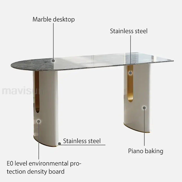 Marble Desktop Italian Minimalist Dining Table Density Board Table Multifunctional Kitchen Table Basse Garden Furniture Sets