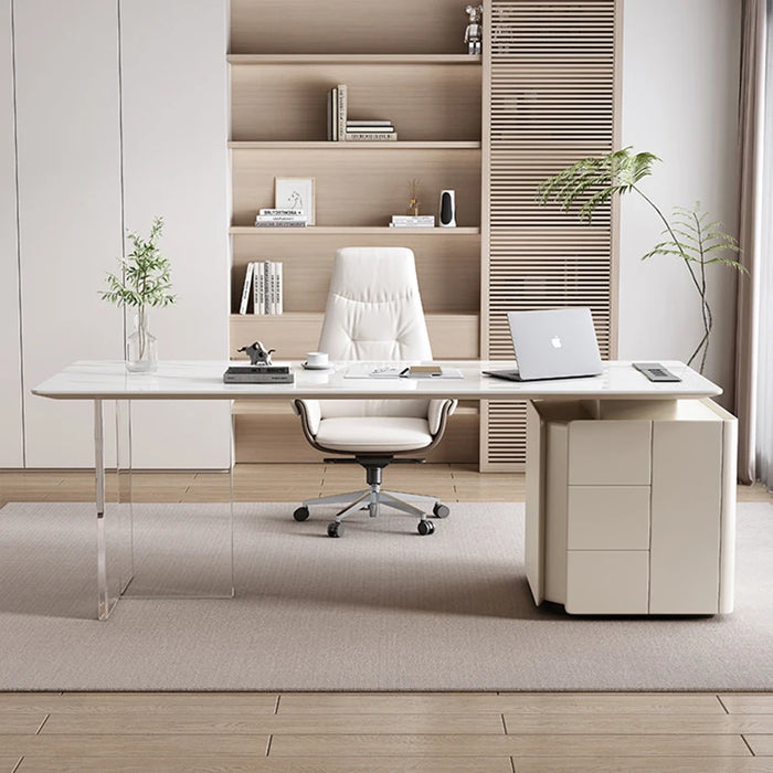 Meeting White Office Desks Reception Modern Desktop Luxury Writing Workstation Executive Storage Tavolo Da Lavoro Furniture