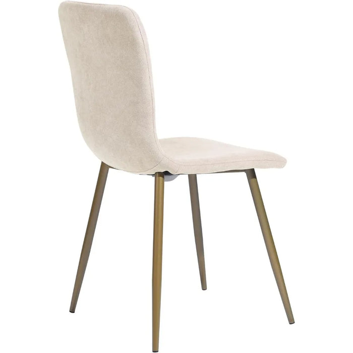 Upholstered With Gold Legs Modern Fabric for Dining Room Kitchen Furniture Dining Chairs Set of 4 Home Freight Free Living