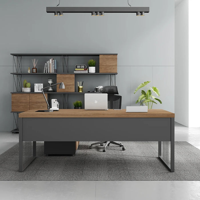 Simplicity Combination Office Desks Boss Modern Charge Computer Office Desks Single Mesa Escritorio Working Equipment QF50OD