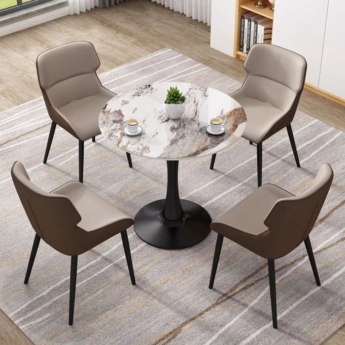 Dining Table Set 4 Chairs Restaurant Lounge Round Vanity Table Makeup Salon Modern Muebles De Cocina Patio Furniture Outdoor Set