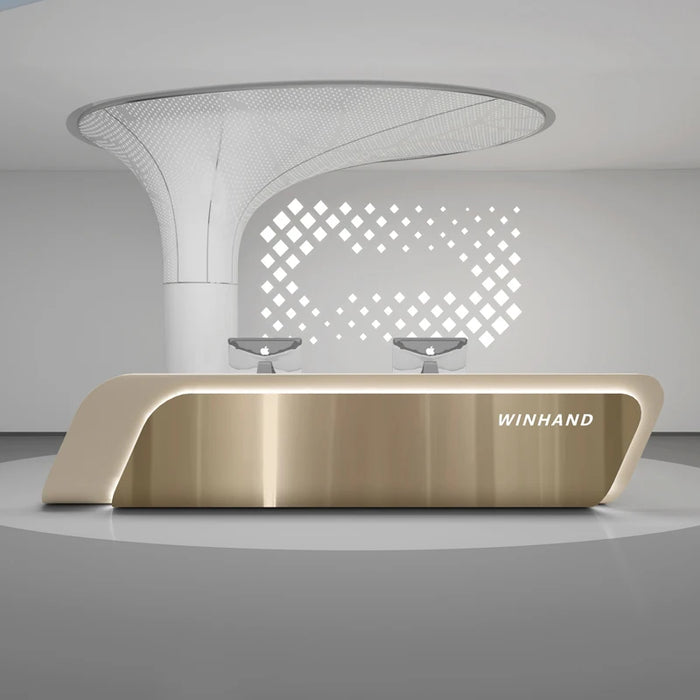 Salon Front Desk Reception Counter Bar Reception Shop Cashier Counter Supermarket Restaurant Comptoire Magasin Furniture Office