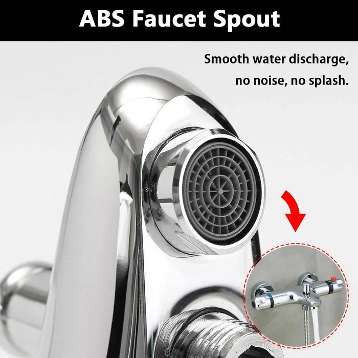 Thermostatic Bath Shower Faucets Set Wall Mounted Bathroom Mixer Tap Hot And Cold Mixing Valve Bathtub Faucet