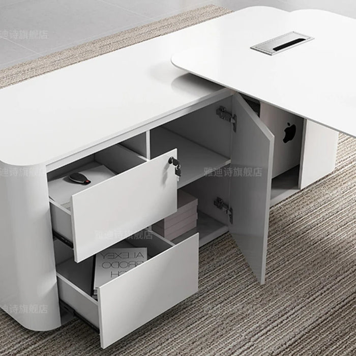 Luxury Computer Office Desk Executive Modern Set White Arts Professional Desk Tables Studio Mesa Para Computador Home Furniture