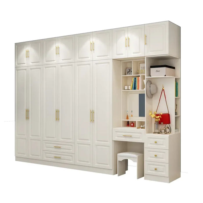 Divider Entry Wardrobe Gold Handles Hanging Rail Storage Unique Wardrobe Essentials Women Bedroom