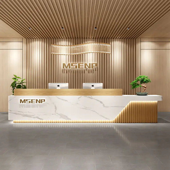 Conference Office Reception Desks Store Modern Advisory Reception Desks Commercial Display Shelf Mesa Escritorio Furniture
