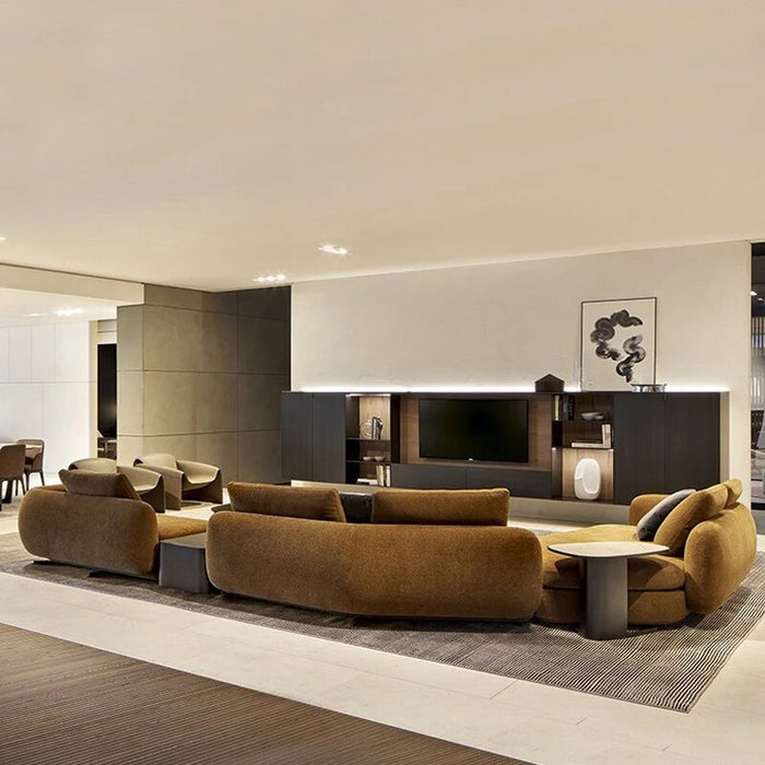 The latest design  modern sofa set furniture living room luxury science and technology fabric segmented sofa