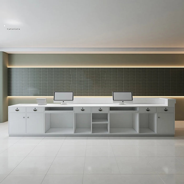 Clinic Hotel Reception Desk Office Executive Cash Spa Receptionist Desk Restaurant Shop Mostrador Oficina Commercial Furniture