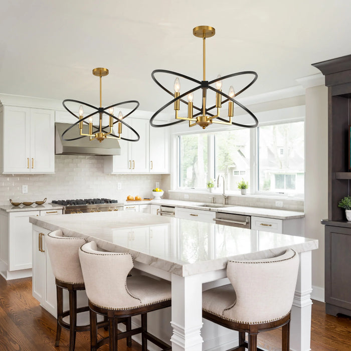 Luxurious Black Gold Chandeliers for Living Room Restaurant Indoor Decor Hanglamp Ceiling Lighting Fixtures Kitchen Pendant Lamp