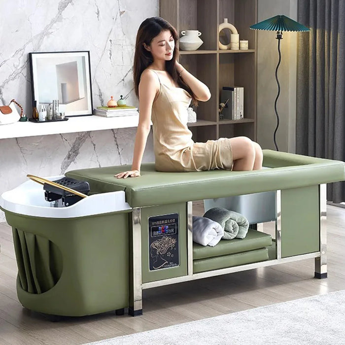 Basin Sink Shampoo Chair Wash Hair Salon Spa Relaxing Hairstylist Shampoo Chair Mobile Potable Home Beauty Cadeiras Furniture