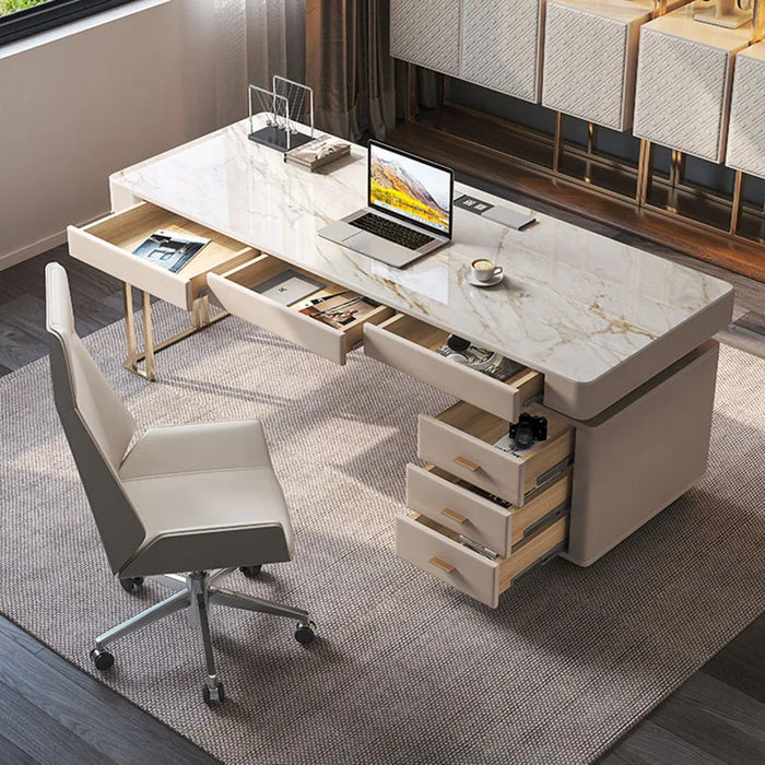 Modern Writing Desk Metal Computer Coffee Shelf Office Desks Workstation Organizer Scrivanie Per Ufficio Office Furniture