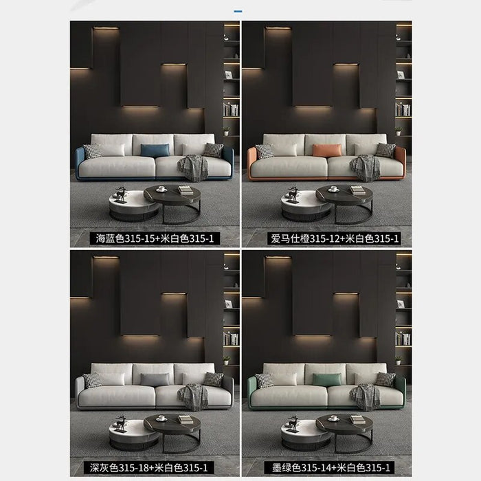 Modern Minimalist Modular Latex Fabric Sofa ,Small Apartment Living Room Couch