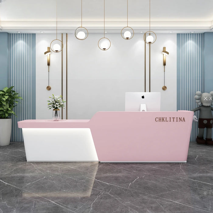 Beauty Salon Reception Desks Hospital Computer Cashier Shop Rostrum Reception Desks Mobile Recepcion Mostrador Bar Furniture